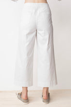 Load image into Gallery viewer, Liv White Cotton Twill Crop Pants
