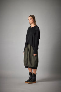 MMSohn Textured Wool Cropped Sweater