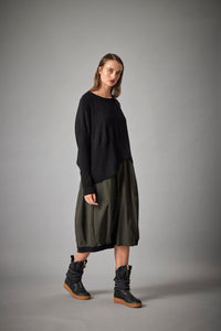MMSohn Textured Wool Cropped Sweater