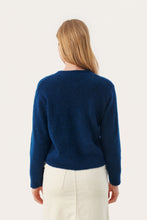 Load image into Gallery viewer, Cobalt Blue Wool Crew Neck Sweater
