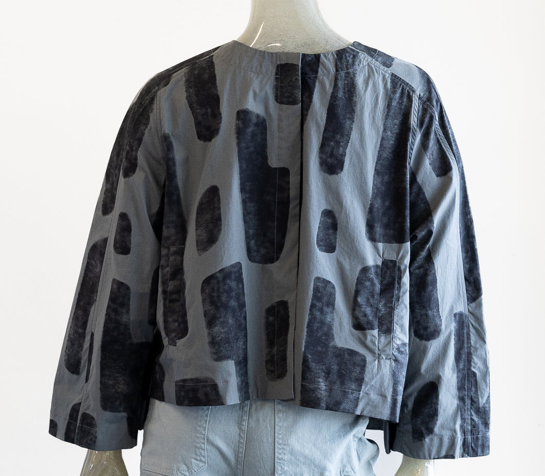 Mathildur Graphic Pleat Jacket