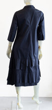 Load image into Gallery viewer, Mathildur Cotton Poplin Black Dress
