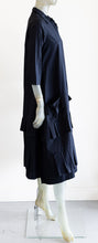Load image into Gallery viewer, Mathildur Cotton Poplin Black Dress
