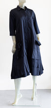 Load image into Gallery viewer, Mathildur Cotton Poplin Black Dress
