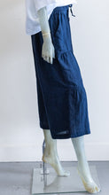 Load image into Gallery viewer, Yuvita Dark Navy Tiered  Crop Linen Pants
