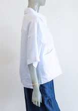Load image into Gallery viewer, Yuvita White Button Up Linen Blouse
