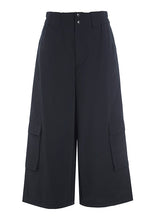 Load image into Gallery viewer, Wide Leg Crop Pant with Side Cargo Pockets
