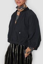 Load image into Gallery viewer, Cropped Cotton Bomber Jacket
