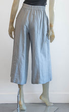 Load image into Gallery viewer, Yuvita Light Blue Linen Sailor Pant
