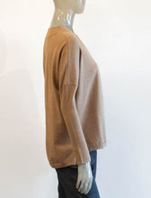 Load image into Gallery viewer, Lightweight Camel V-Neck Sweater
