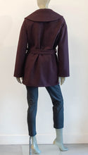 Load image into Gallery viewer, Shawl Collar Coat Deep Wine
