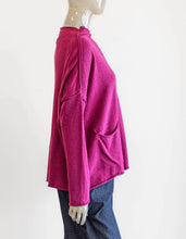Load image into Gallery viewer, Ozai Raspberry Funnel Neck Sweater
