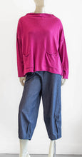 Load image into Gallery viewer, Ozai Raspberry Funnel Neck Sweater
