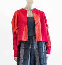 Load image into Gallery viewer, Moyuru Red Wool Bolero Cardigan
