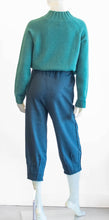 Load image into Gallery viewer, Kedzioreck Dark Teal Knit Crop Pants
