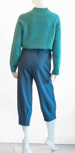 Kedzioreck Dark Teal Knit Crop Pants