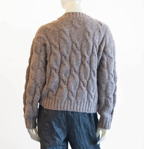 Cable Crew Neck Sweater
