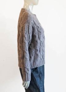 Cable Crew Neck Sweater