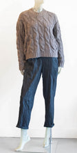Load image into Gallery viewer, Cable Crew Neck Sweater
