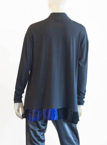 Ozai Velvet Bottom A Line Blouse