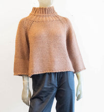 Load image into Gallery viewer, Crop Mauve Mock Neck Sweater
