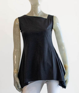 Matthildur Black Sleeveless Tee