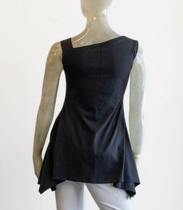 Matthildur Black Sleeveless Tee