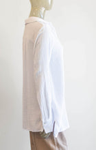 Load image into Gallery viewer, White Cotton Gauze Button Up Blouse
