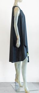 Luukaa Black Cotton Poplin Dress