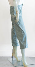 Load image into Gallery viewer, Unpublished Crop Wide Leg Twill Pant Spring Green
