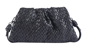 Latico Woven Crossbody Clutch Handback