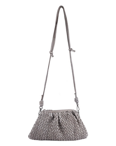 Latico Woven Crossbody Clutch Handback