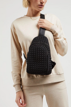 Load image into Gallery viewer, Woven Neopreme Slingback Purse
