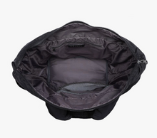 Load image into Gallery viewer, Black Quilted Woven Tote
