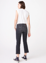 Load image into Gallery viewer, Unpublished Stonewash Crop Demi Flare Jeans
