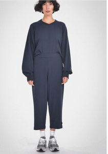 Paper Label Crop Pant