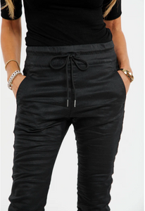 Bevy Flog Black Drawstring Pants