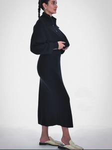 Paper Label Flowy Long Knit Skirt