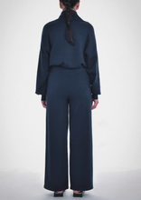 Load image into Gallery viewer, Paper Label Belted Black Knit Pant
