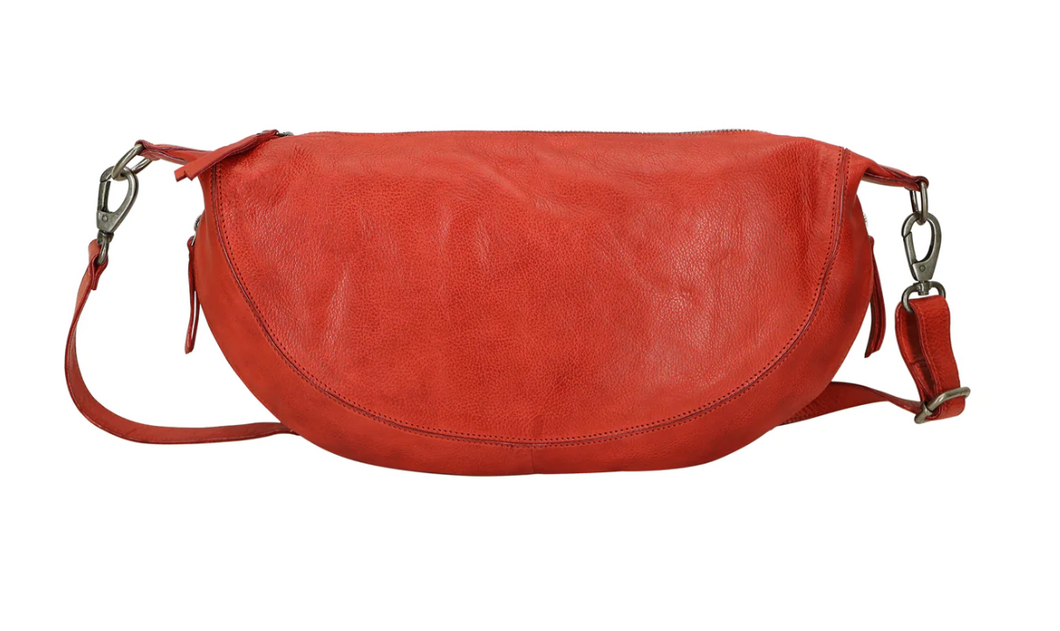 Leather Moon Sling/Crossbody Bag