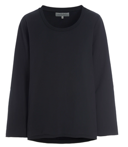 Henriette Steffensen Long Black Sweatshirt