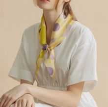 Load image into Gallery viewer, Silk Diamond Neckerchief Scarf
