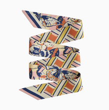 Load image into Gallery viewer, Silk Pattern Skinny Scarf
