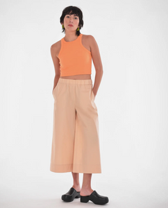 Paper Label Organic Cotton Poplin Culotte Pants