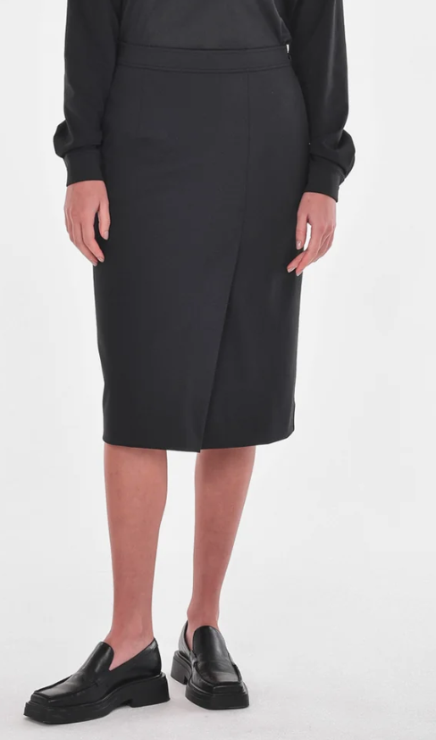 Paper Label Pencil Skirt