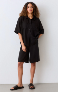 Black Drawstring Shorts