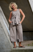 Load image into Gallery viewer, Henriette Gray Crop Lounge Pants
