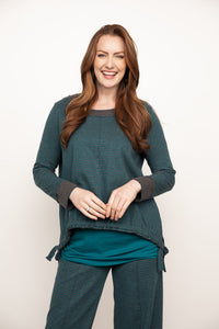 Liv Cotton Knit Drawstring Blouse