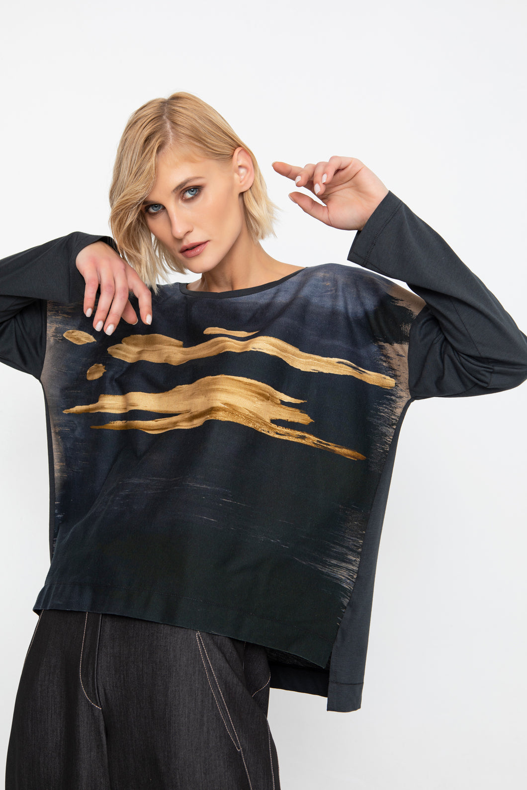 Ozai Graphic Print Blouse