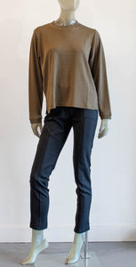 Iridium Stripe Knit Blouse